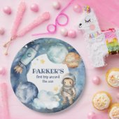 Assiettes En Carton Space Galaxy Premier voyage autour du soleil Anniv (Fête)