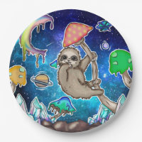 Space Galaxy Sloth Cosmic Champignons Bizarre Crys