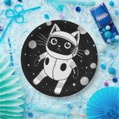 Assiettes En Carton Space Kitty (Fête)