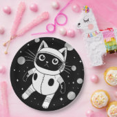Assiettes En Carton Space Kitty (Fête)