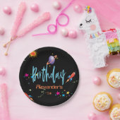 Assiettes En Carton Space Rocket Boys Anniversaire (Fête)