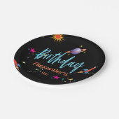 Assiettes En Carton Space Rocket Boys Anniversaire (Angle)