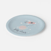 Assiettes En Carton Space Rocket et Jupiter Baby shower (Angle)