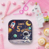 Assiettes En Carton Space theme Outer space Rocket Ship (Fête)
