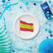Assiettes En Carton Spain Flag Spanish Colours Paper Plates (Fête)