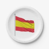 Assiettes En Carton Spain Flag Spanish Colours Paper Plates (Devant)