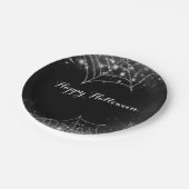 Assiettes En Carton Sparkling Spiderwebs Halloween Party (Angle)