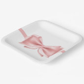 Assiettes En Carton Spécial occasion rose arc papier imprimé (Angulaire)