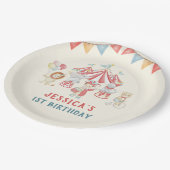 Assiettes En Carton Spectacle du Carnaval du cirque (Angle)