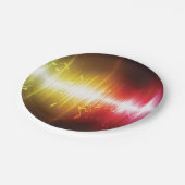Assiettes En Carton Spectre musical Soundwave Vibrant Audio Visualizer (Angle)