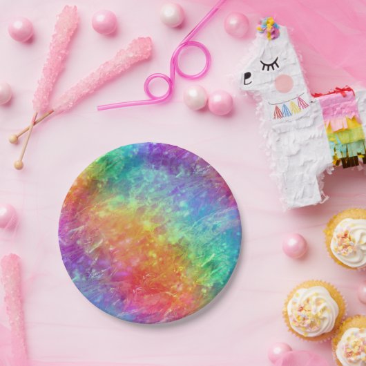 Assiettes En Carton spellcaster - cristal vif arc-en-ciel : (Fête)