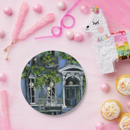 Assiettes En Carton Sphères lumineuses de l'intérieur (Fête)