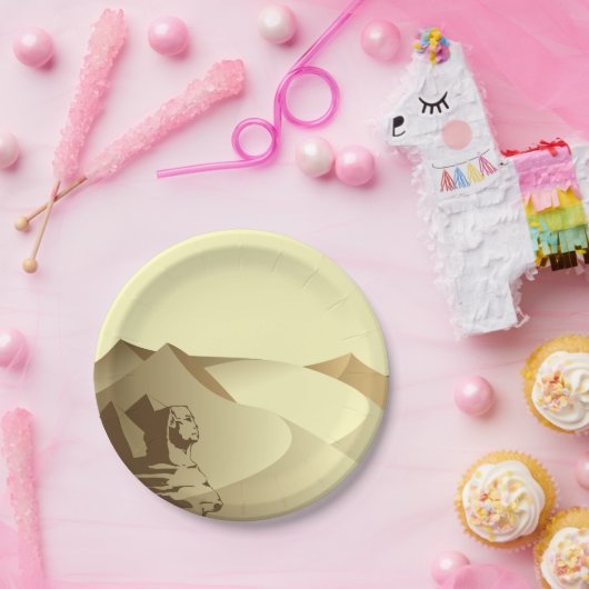 Assiettes En Carton Sphinx (Fête)