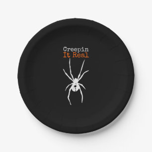 Assiettes En Carton Spider G Drôle Costume Halloween - Creepin It Real