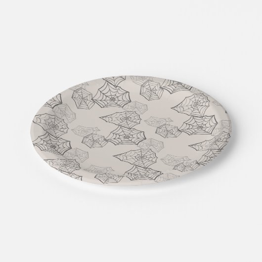 Assiettes En Carton Spider Web (Angle)