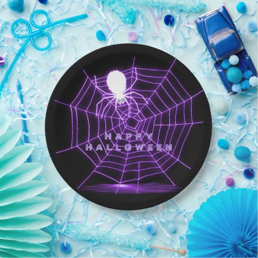 Assiettes En Carton Spider Web (Fête)