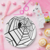 Assiettes En Carton Spider Web - Halloween - Plaque papier (Fête)