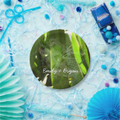 Assiettes En Carton Spiderweb dans Tropical Leaves Nature (Fête)