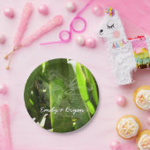 Assiettes En Carton Spiderweb dans Tropical Leaves Nature (Fête)