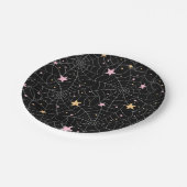 Assiettes En Carton Spiderwebs et Confetti Pastel Halloween (Angle)