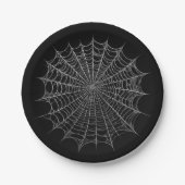 Assiettes En Carton Spiderwebs Spider Web Halloween (Devant)