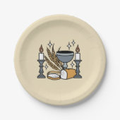 Assiettes En Carton Spiritual Faith and Grace – Uplifting Christian (Devant)