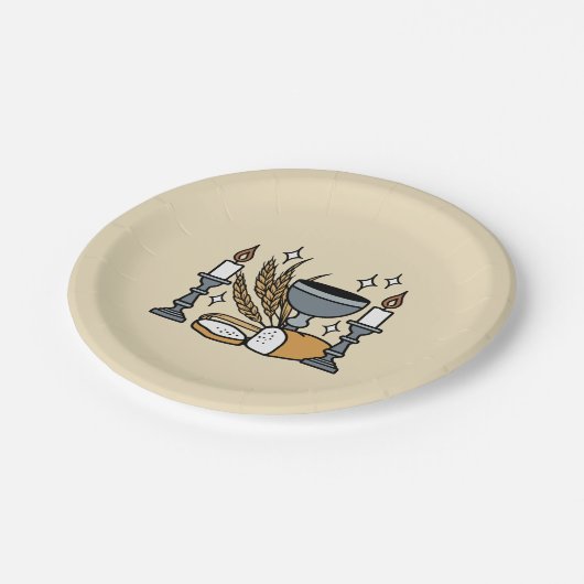 Assiettes En Carton Spiritual Faith and Grace – Uplifting Christian (Angle)