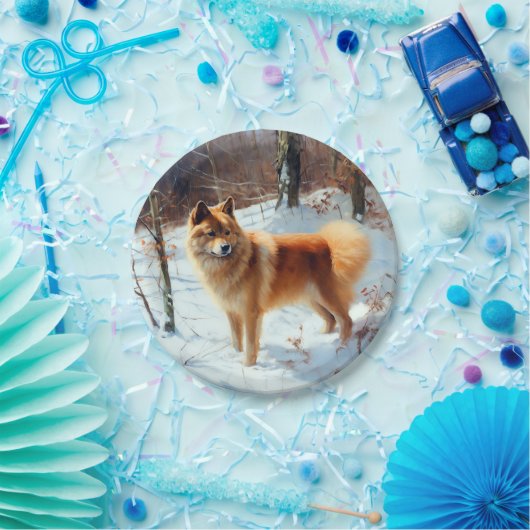 Assiettes En Carton Spitz Finlandais Laisser Neige Noël (Fête)