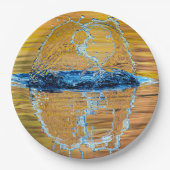 Assiettes En Carton Splash le soir d'automne (Devant)