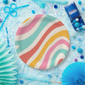 Assiettes En Carton Splash & Serve - Plaque Papier Parfait Pool Party (Fête)