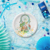 Assiettes En Carton Splatter Dreamcatcher (Fête)