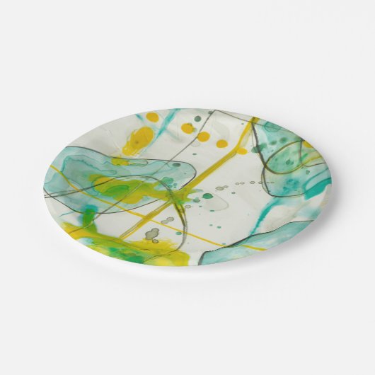 Assiettes En Carton Splish Splash I (Angle)