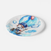 Assiettes En Carton Splish Splash Joy : Thème Nautique Baby shower gar (Angle)