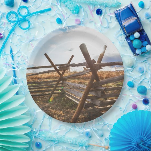 Assiettes En Carton Split Rail Fence at Gettysburg (Fête)