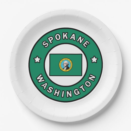 Assiettes En Carton Spokane Washington (Devant)