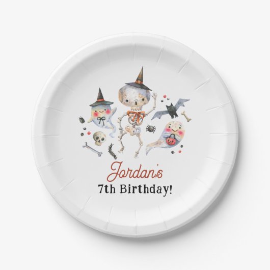 Assiettes En Carton Spooktacular Halloween fête d'anniversaire (Devant)