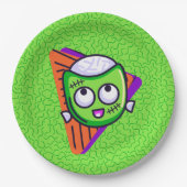 Assiettes En Carton Spooktacular Zombie Halloween Plates - Green (Devant)