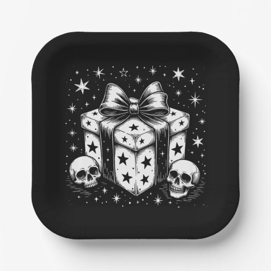 Assiettes En Carton Spooky Gift (Recto)