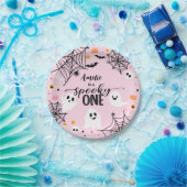 Assiettes En Carton Spooky One Pink Halloween Ghost (Fête)
