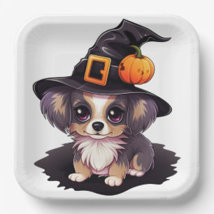 Assiettes en carton Spooky Paws and Furry Claws