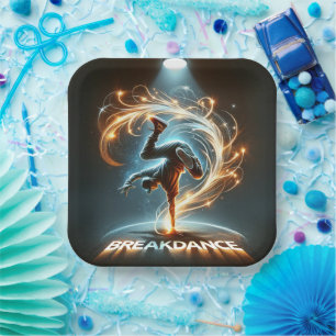 Assiettes En Carton "Spotlight Groove" - dansant sous les projecte