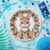 Assiettes En Carton Spring Bunny Easter Paper Plate (Fête)