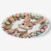 Assiettes En Carton Spring Bunny Easter Paper Plate (Angle)