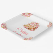 Assiettes En Carton Spring Cake Easter Brunch (Angulaire)