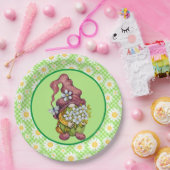 Assiettes En Carton Spring Daisy Gnome (Fête)