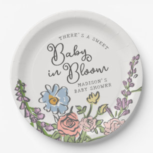 Assiettes En Carton Spring Garden Party Pastel Floral Baby shower