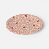 Assiettes En Carton Spring Ladybugs and Daisies (Angle)