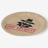 Assiettes En Carton Spy/Agent Secret Partie à thème (Angle)