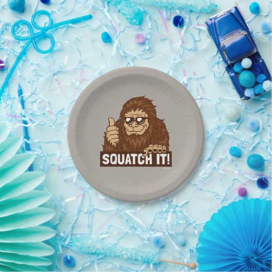 Assiettes En Carton Squatch (Fête)