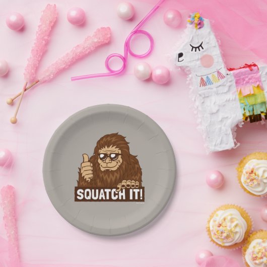 Assiettes En Carton Squatch (Fête)